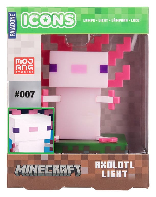 Minecraft lampe Icon Axolotl V3 11 cm