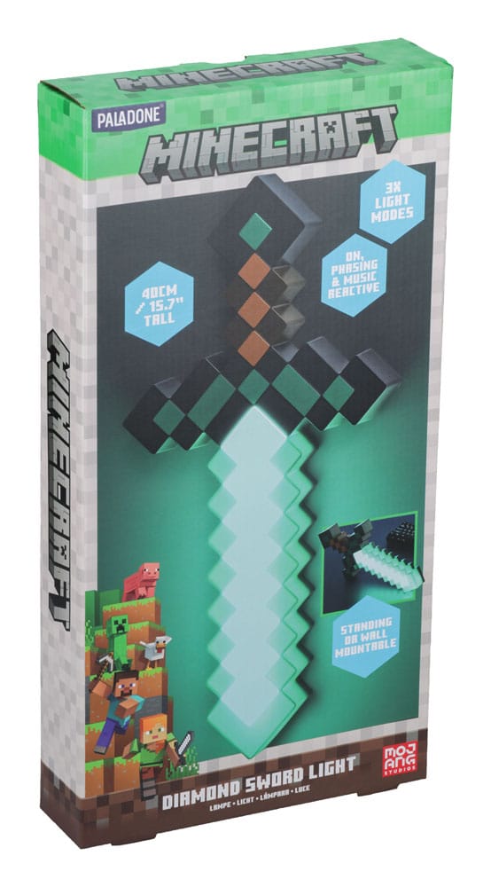 Minecraft lampe Épée en diamant 40 cm