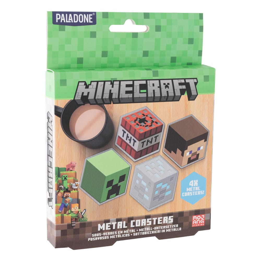 Minecraft pack 4 sous-verres