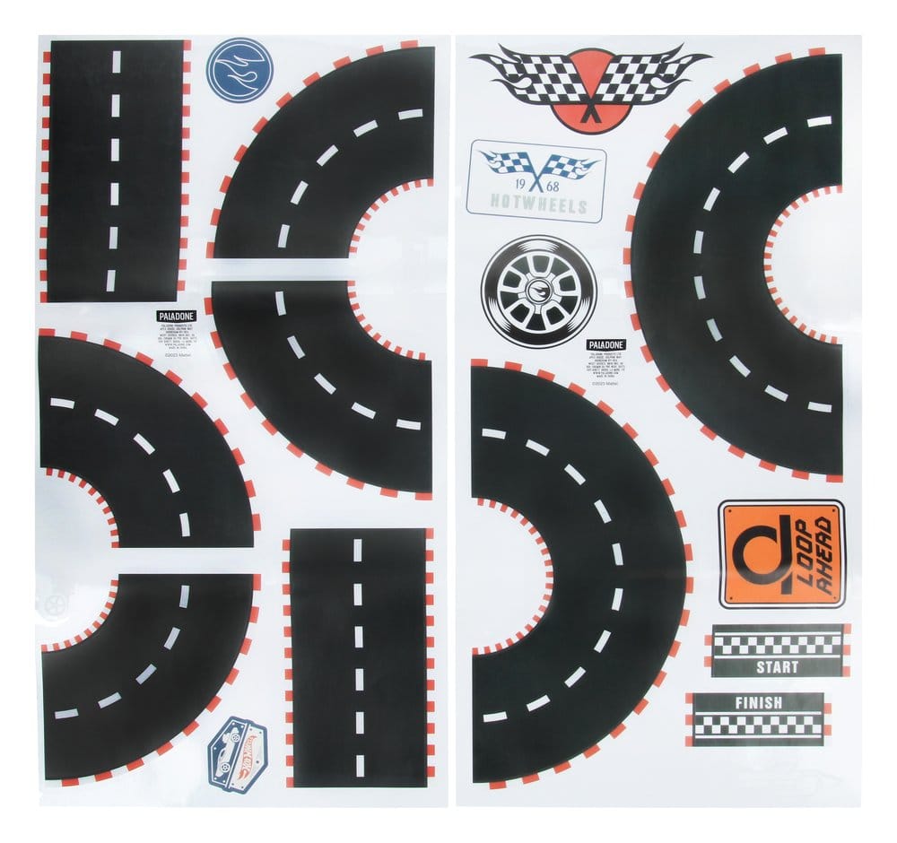 Hot Wheels set autocollants muraux