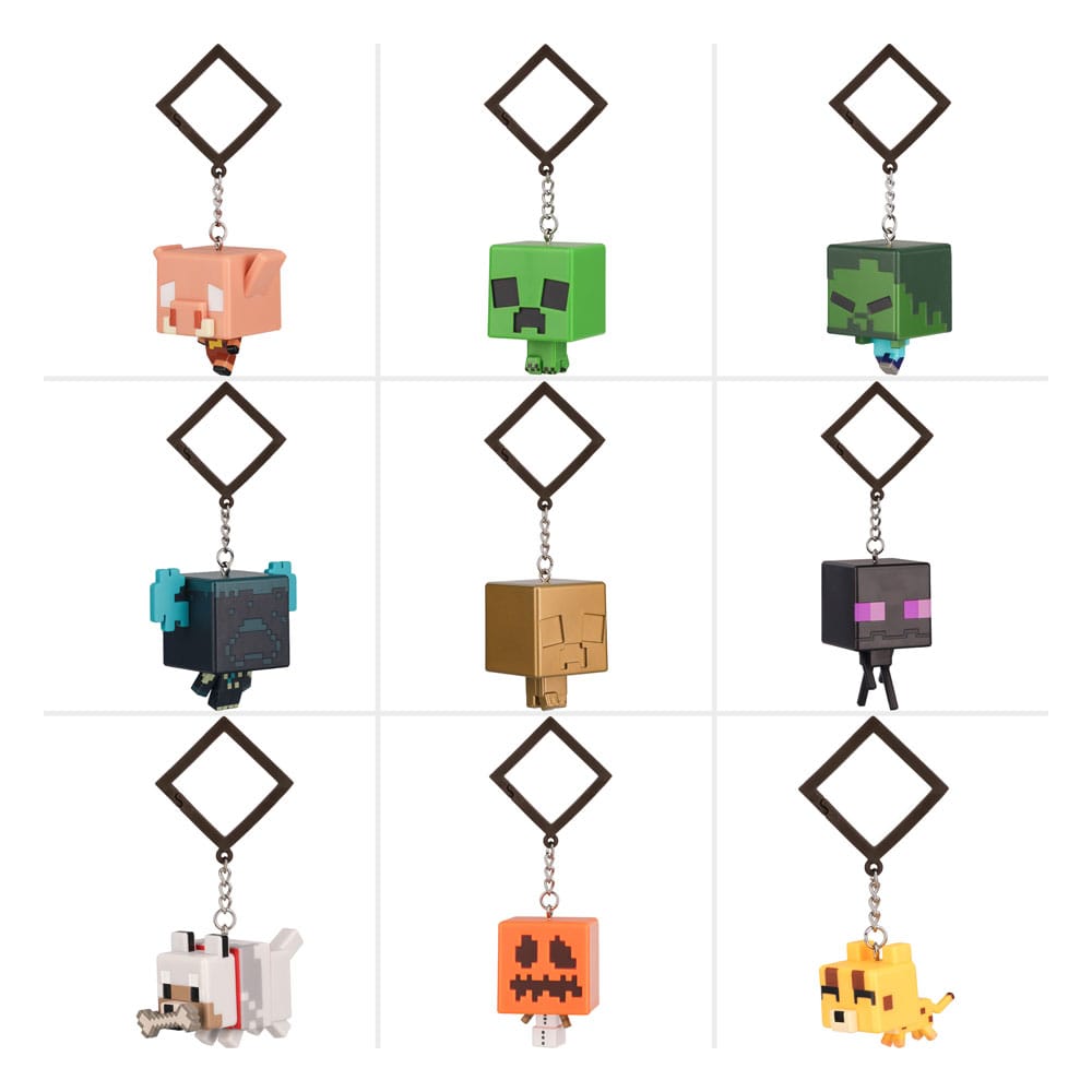 Minecraft présentoir porte-clés sac à dos Mystery Bags Series 3 (24)