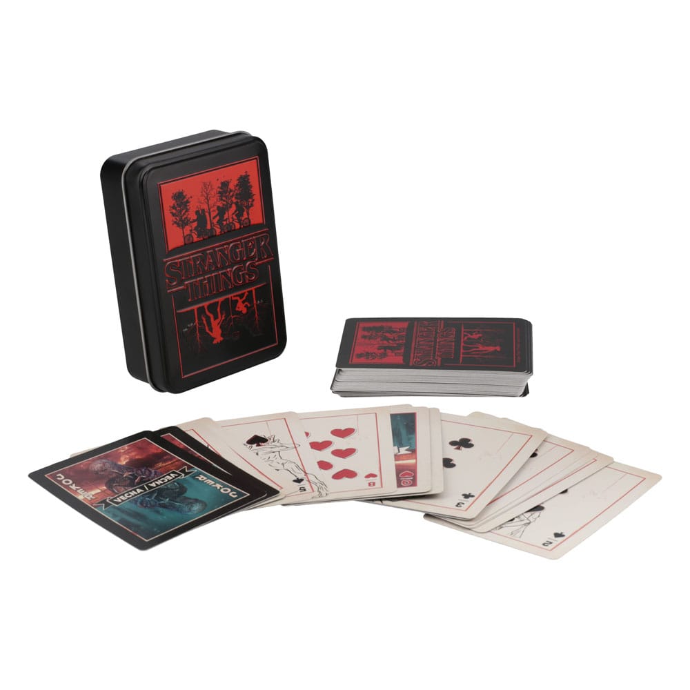 Stranger Thinngs 5 jeu de cartes à jouer Metal