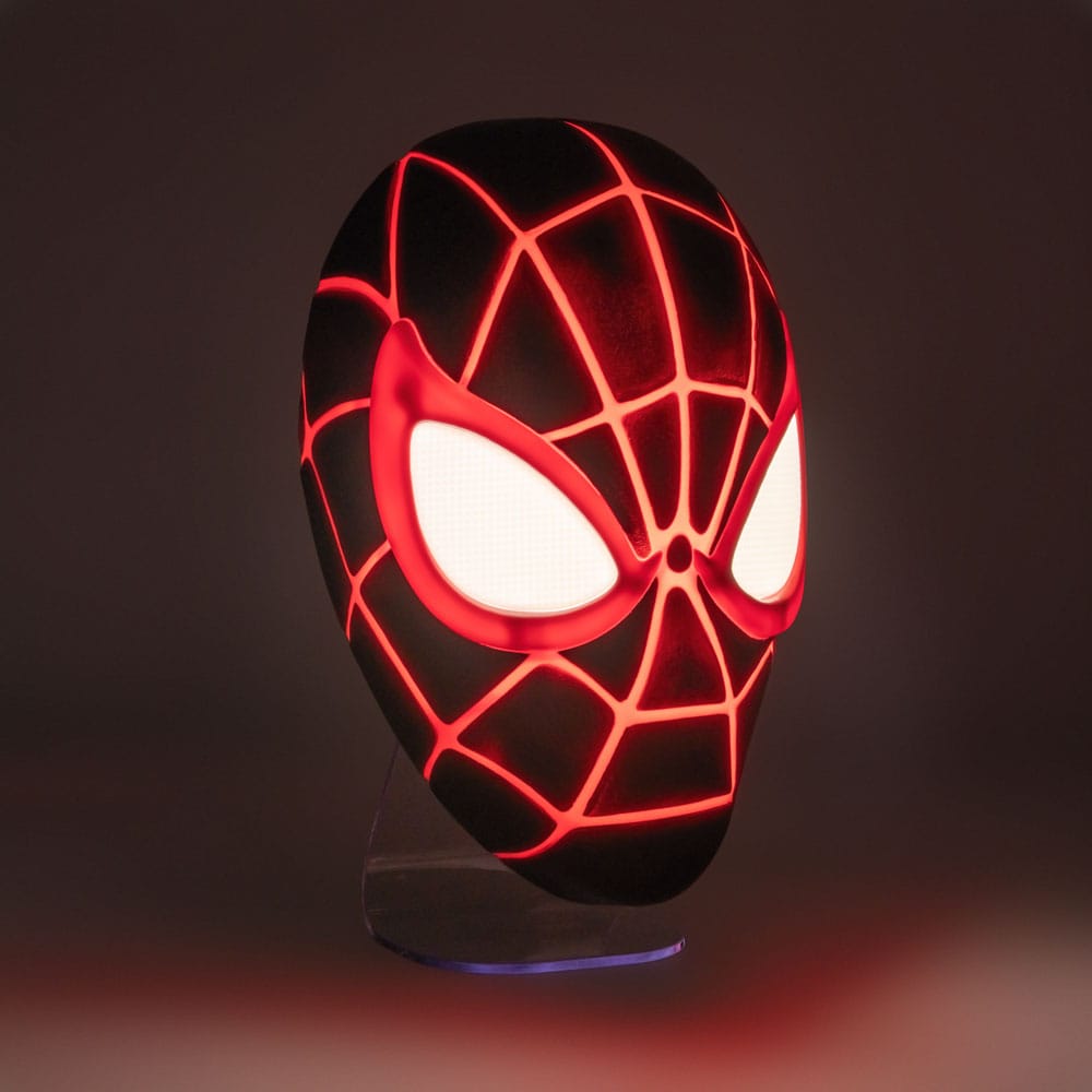 Spider-Man lampe 3D LED Miles Morales Mask