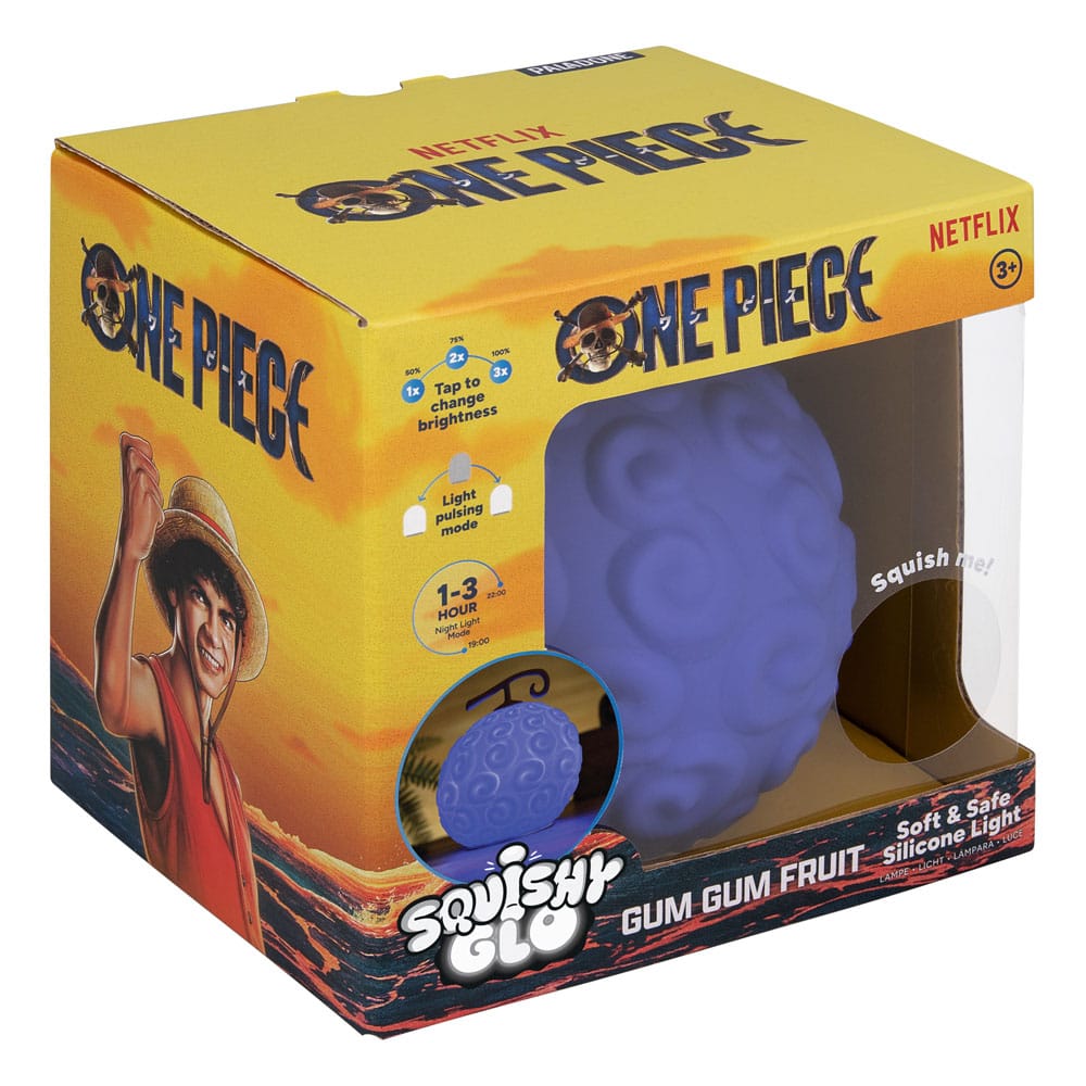 One Piece lampe Squishy Glo Gum Gum Fruit 15 cm