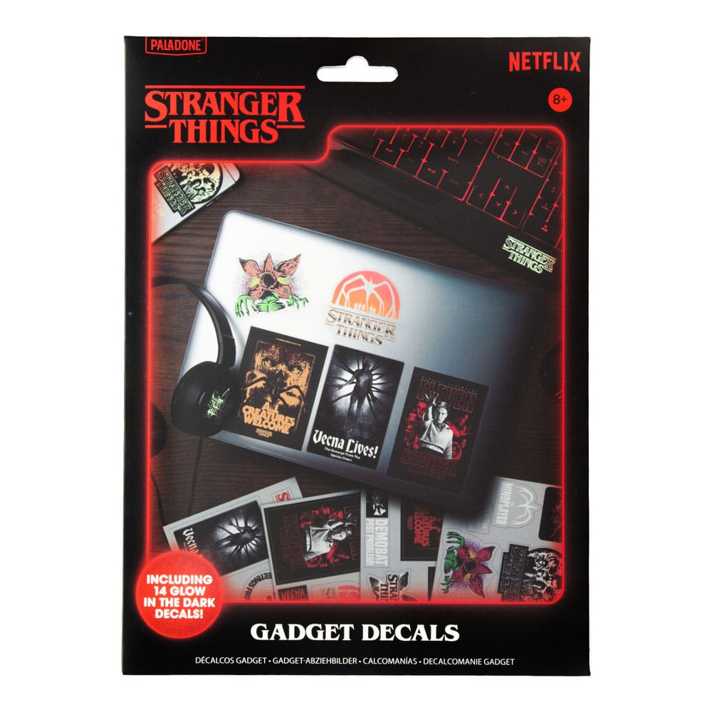 Stranger Things 5 autocollants pour gadgets Glow in the Dark