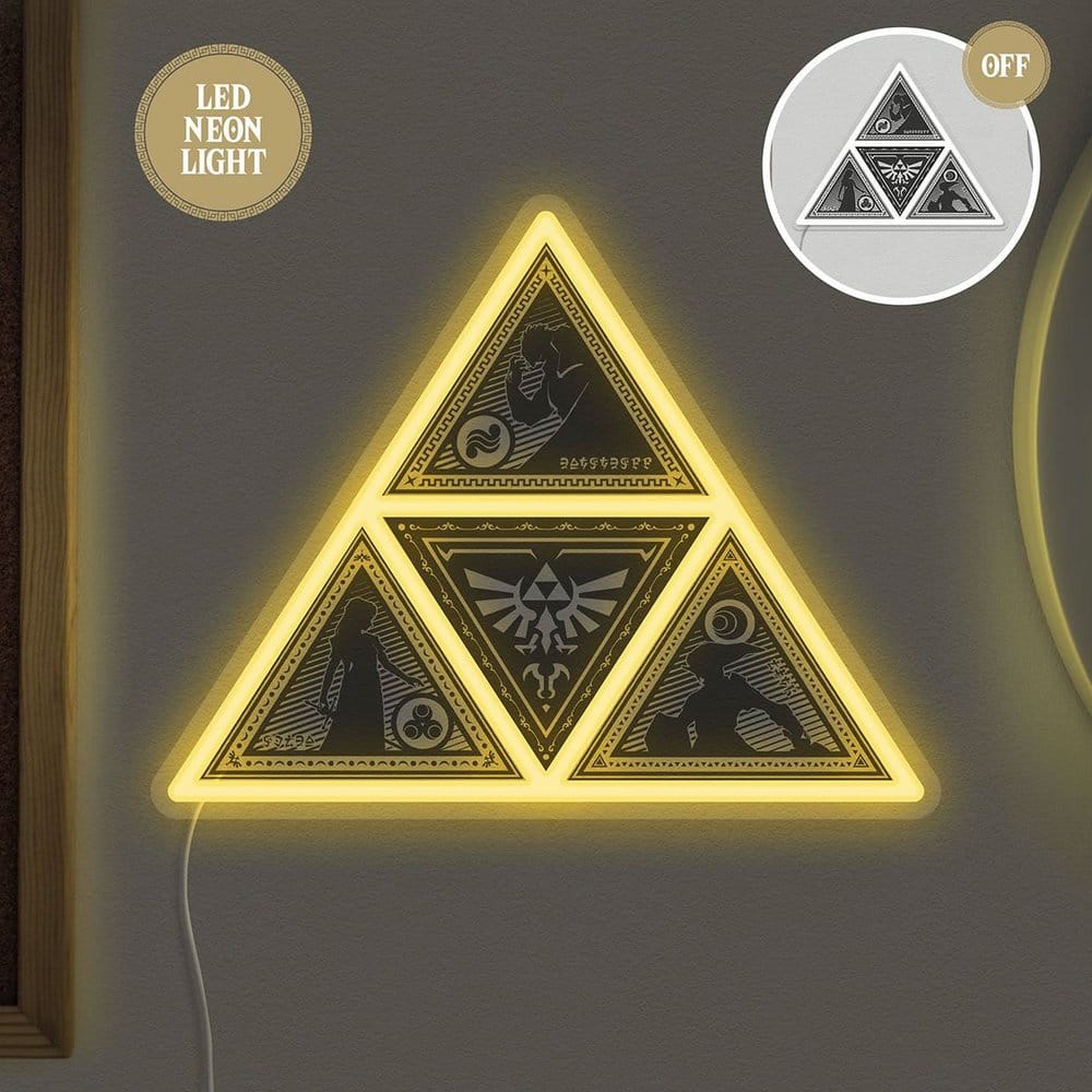 The Legend of Zelda Lampe Murale Triforce 22 x 25 cm