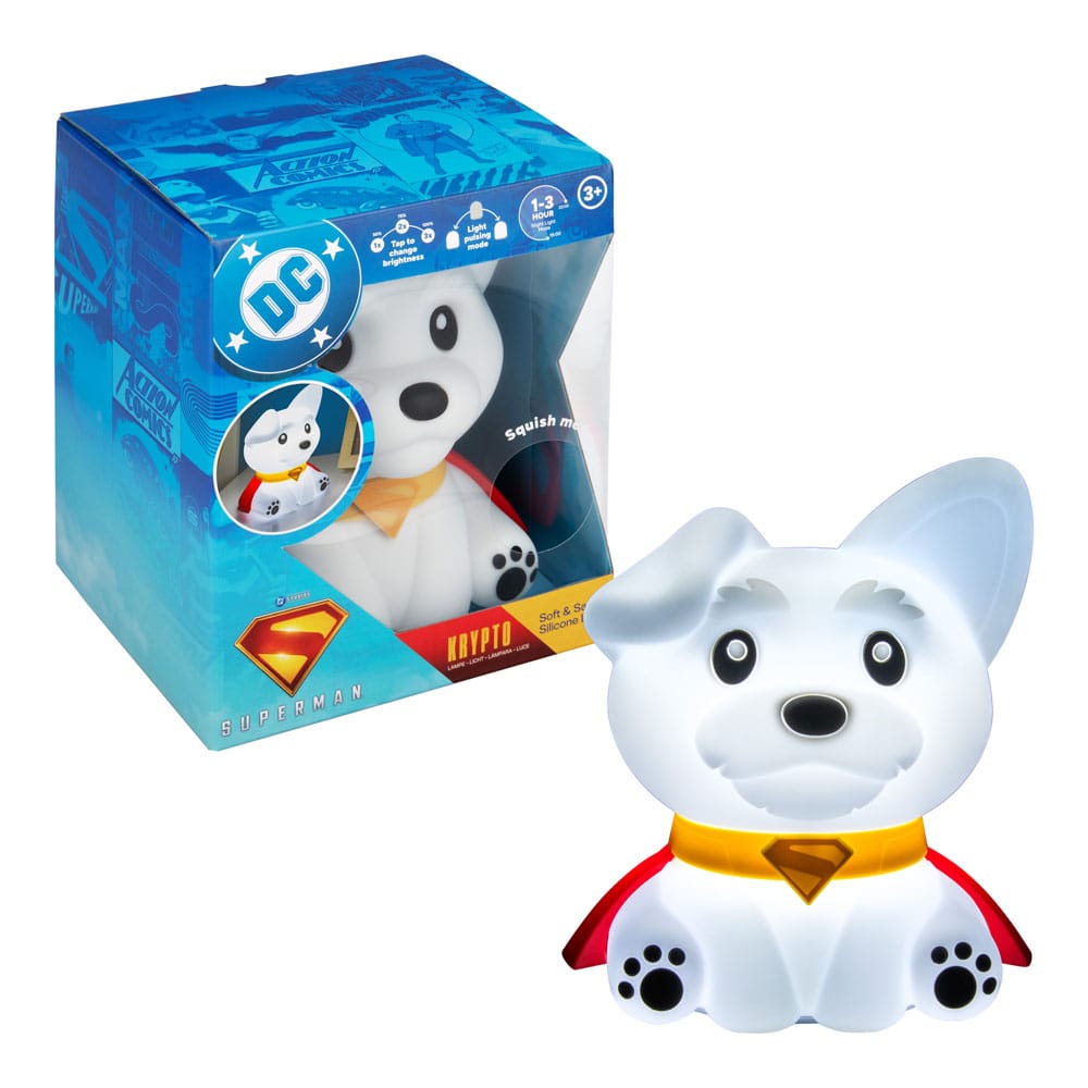 DC Comics lampe Squishy Glo Superman Krypto 17 cm