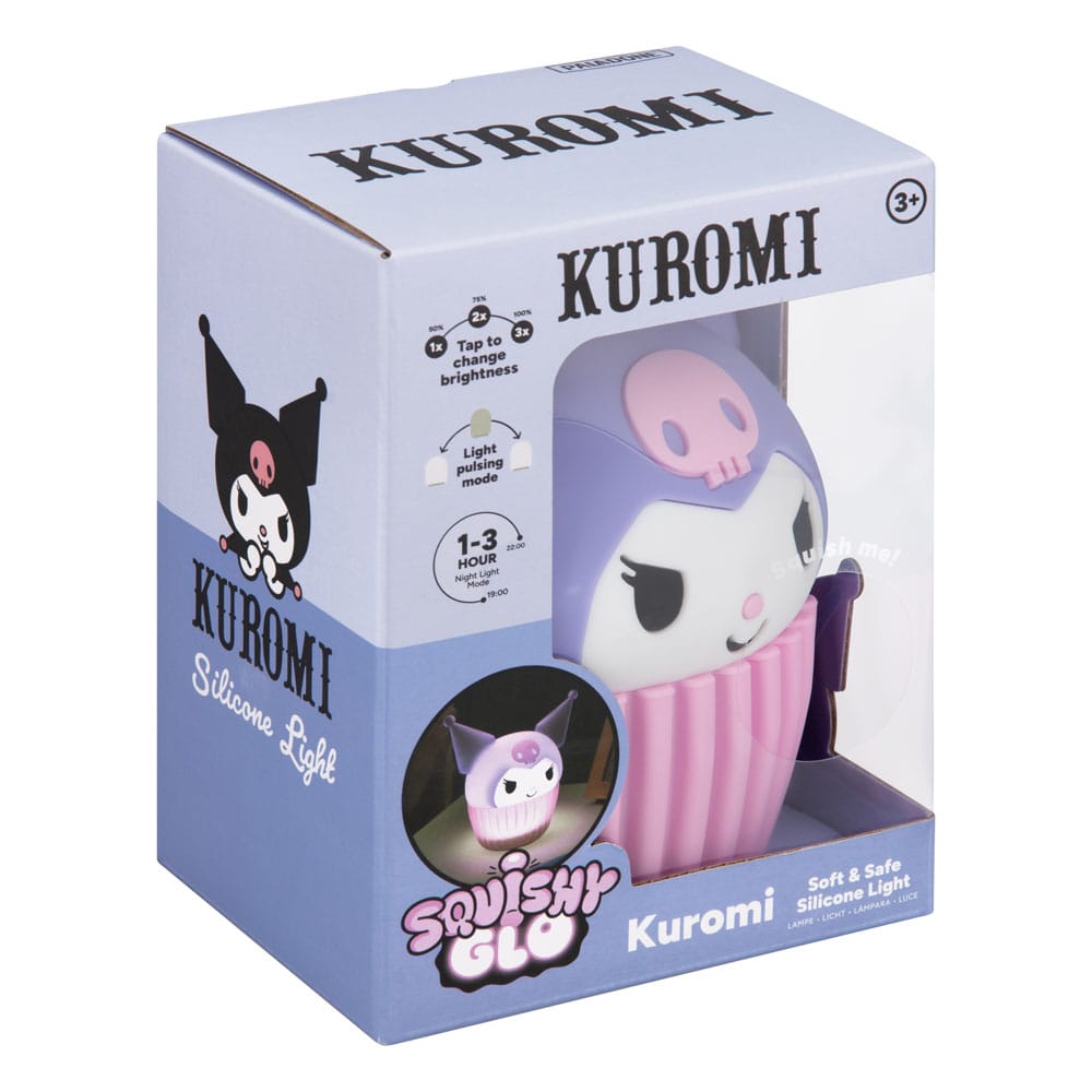 Sanrio lampe Squishy Glo Kuromi 15 cm