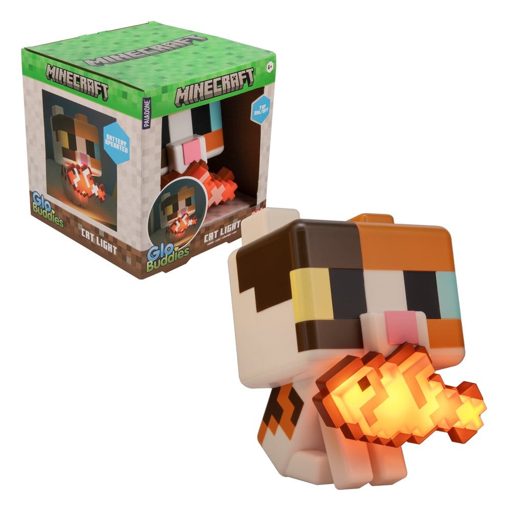 Minecraft lampe GloBuddies Cat 15 cm