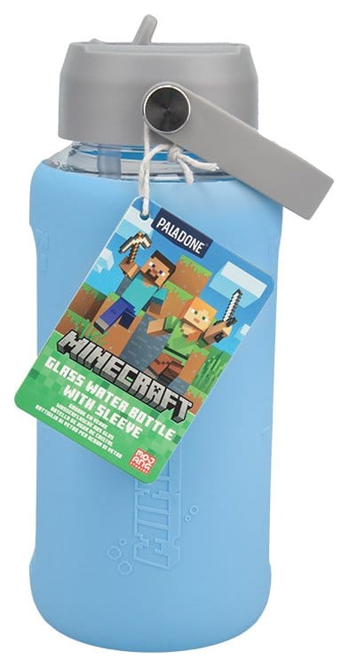 Minecraft bouteille d'eau en verre avec manchon
