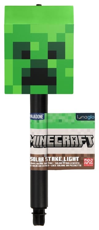 Minecraft lanterne solaire à piquet LunaGlo Creeper