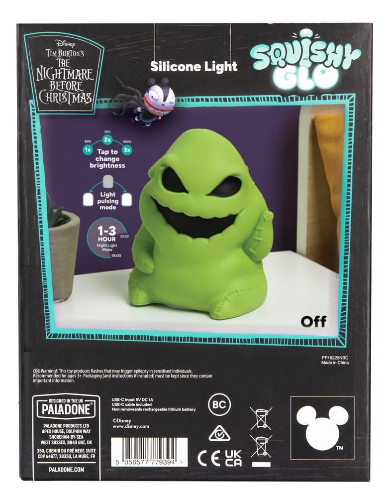 L´etrange Noël de Mr. Jack SquishyGlo lampe Oogie Boogie Rechargeable 16 cm
