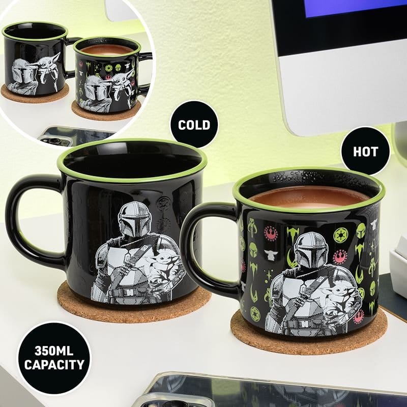 Star Wars: The Mandalorian mug effet thermique Mandalorian and Grogu