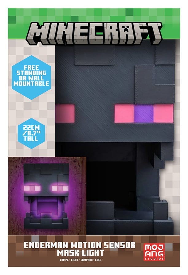 Minecraft lampe Enderman Mask Motion Sensor 25 cm