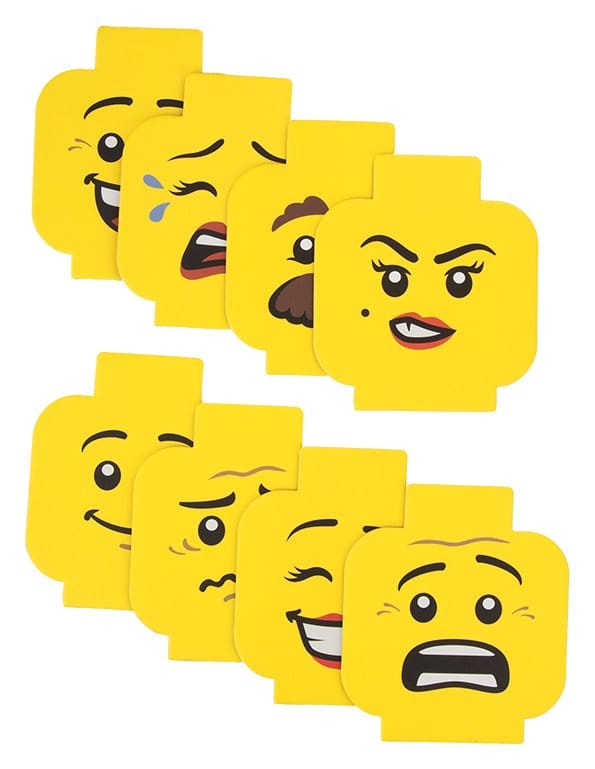 Lego pack 8 sous-verres Cartes