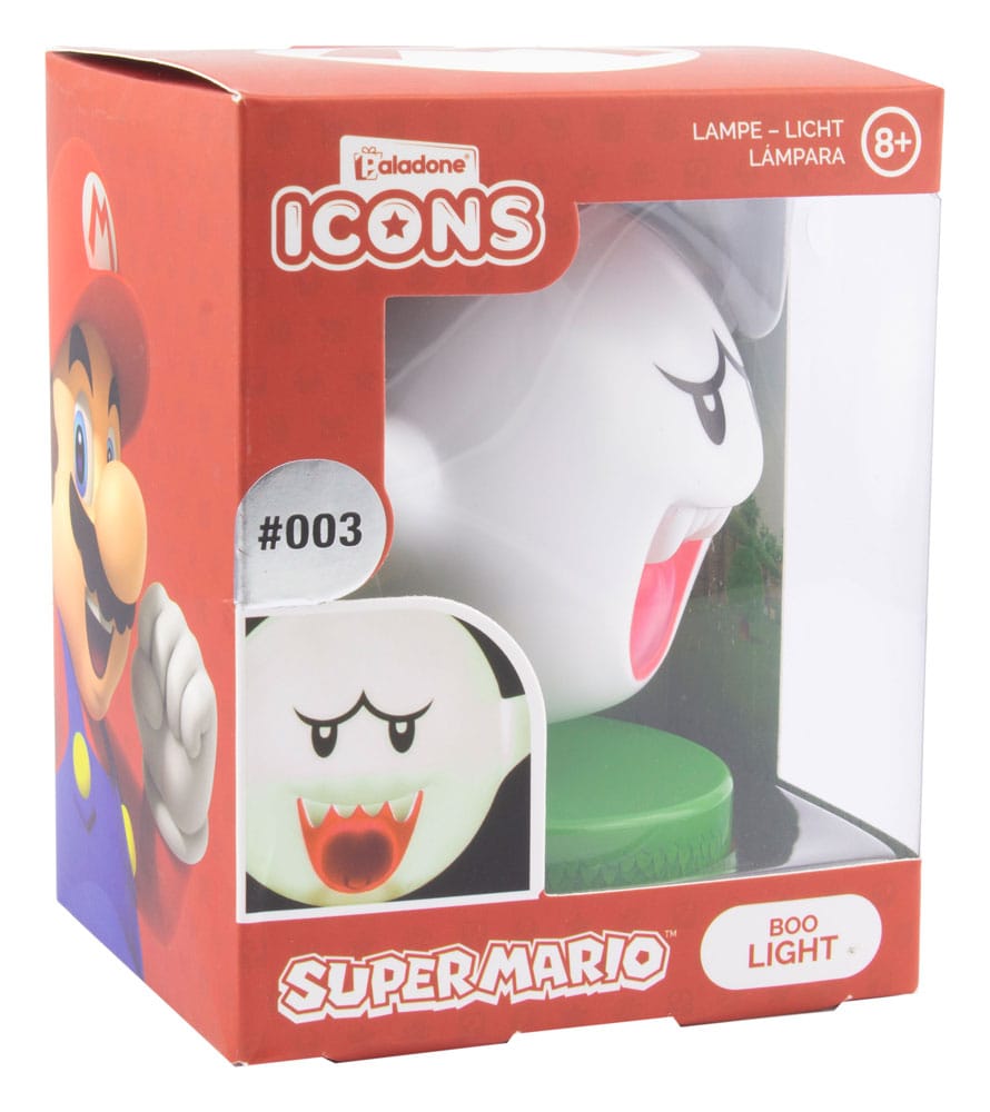 Super Mario veilleuse Icon Boo 10 cm