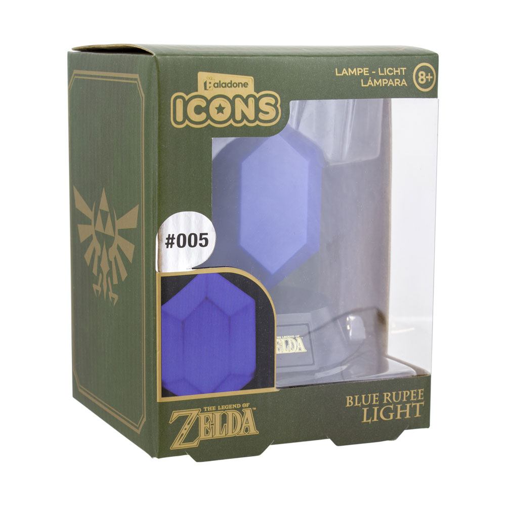 The Legend of Zelda veilleuse 3D Icon Blue Rupee 10 cm