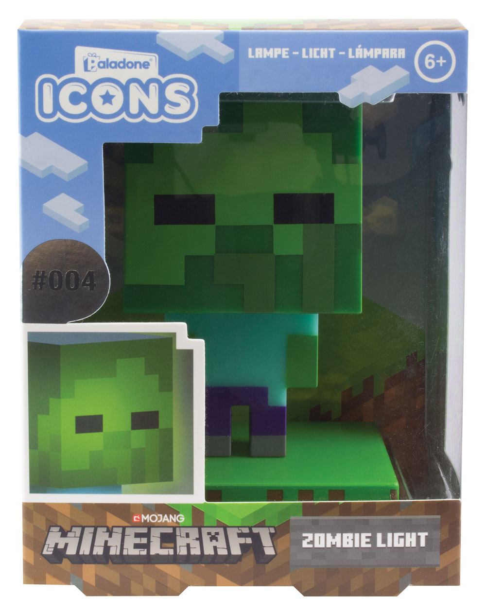Minecraft veilleuse 3D Icon Zombie