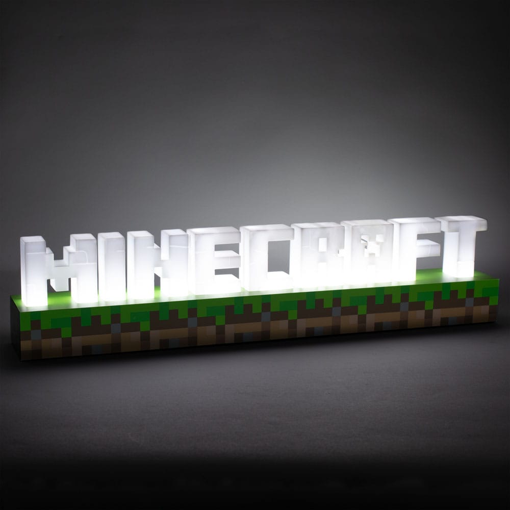 Minecraft lampe Logo 41 cm