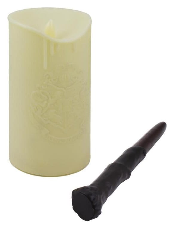 Harry Potter lampe bougie avec télécommande baguette magique 19 cm