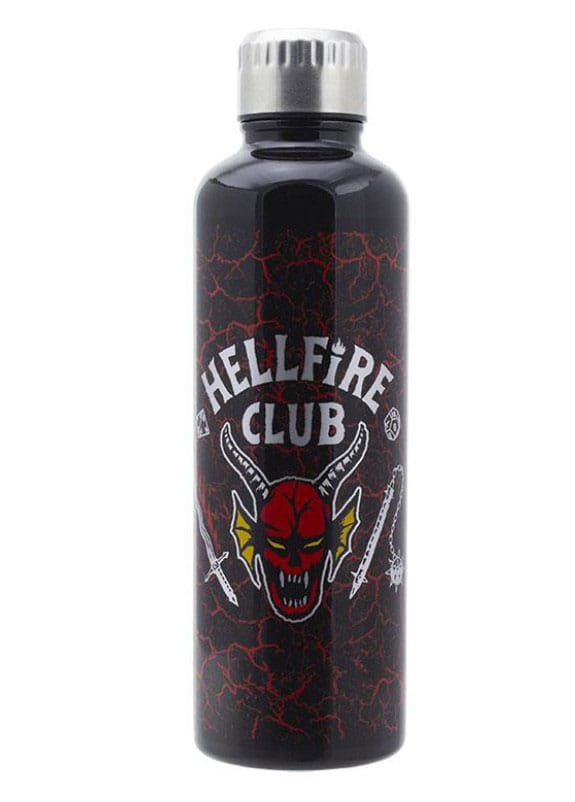 Stranger Things - Bouteille d'eau en métal Hellfire Club