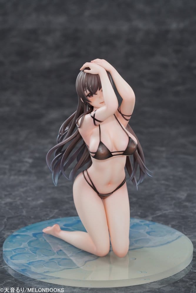 Original Character figurine PVC 1/6 Ruri Amane Illustration - Swimsuit Sugata no Mimi-san 17 cm