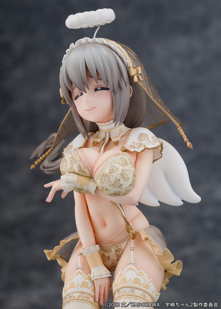 Uzaki-chan Wants to Hang Out! statuette PVC 1/7 Tsuki Uzaki Angel Ver. 19 cm