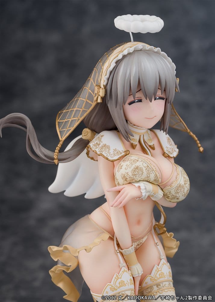 Uzaki-chan Wants to Hang Out! statuette PVC 1/7 Tsuki Uzaki Angel Ver. 19 cm