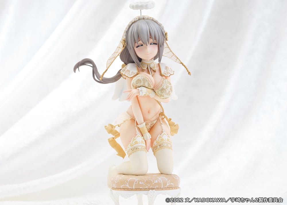 Uzaki-chan Wants to Hang Out! statuette PVC 1/7 Tsuki Uzaki Angel Ver. 19 cm