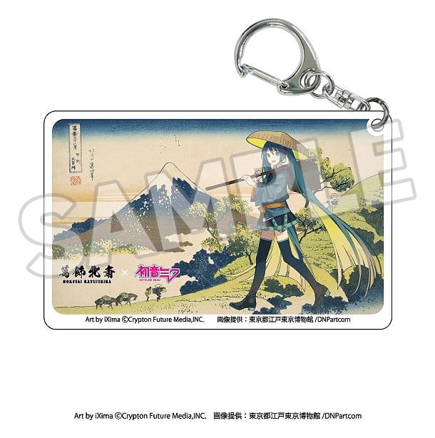 Katsushika Hokusai x Hatsune Miku assortiment boîte-mystère porte-clés acrylique (8)