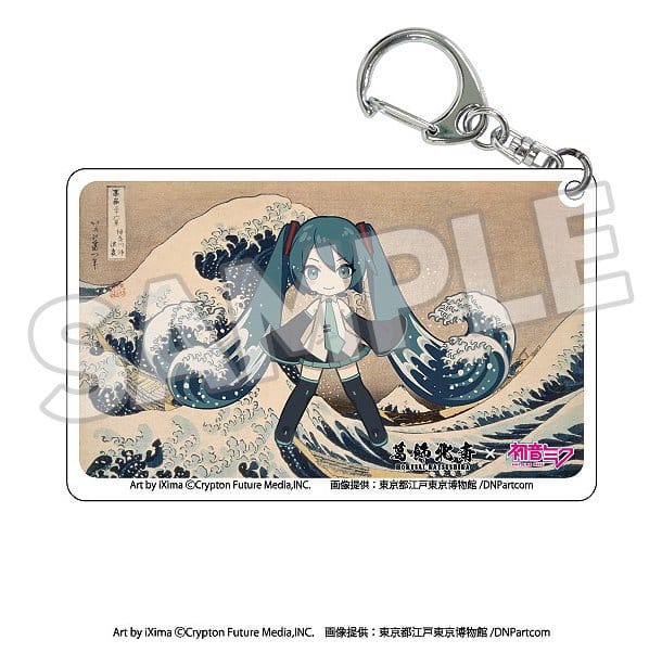 Katsushika Hokusai x Hatsune Miku assortiment boîte-mystère porte-clés acrylique (8)