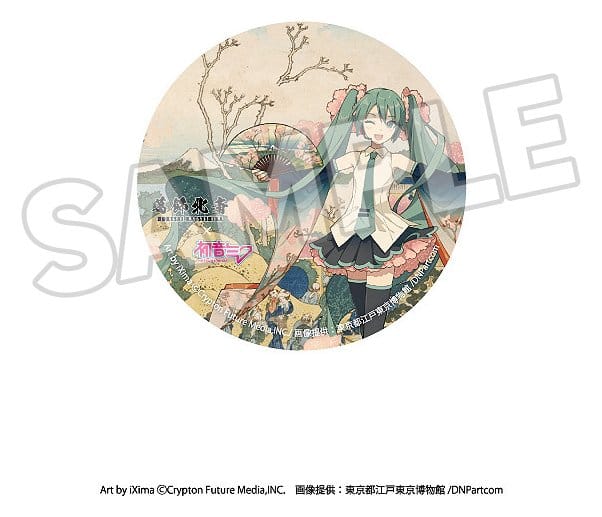 Katsushika Hokusai x Hatsune Miku assortiment boîte-mystère badges 6 cm (8)