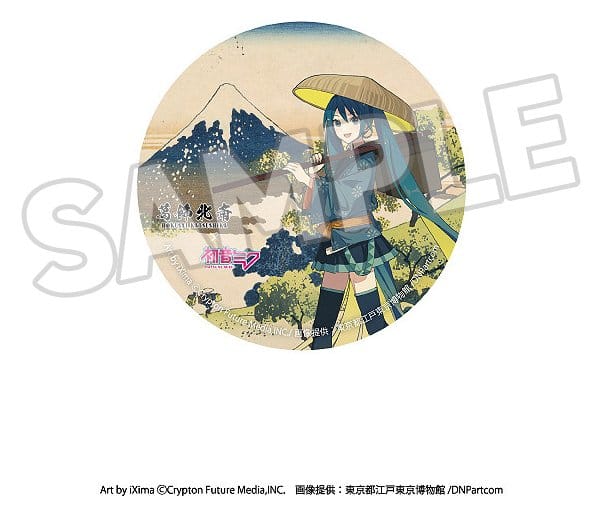 Katsushika Hokusai x Hatsune Miku assortiment boîte-mystère badges 6 cm (8)