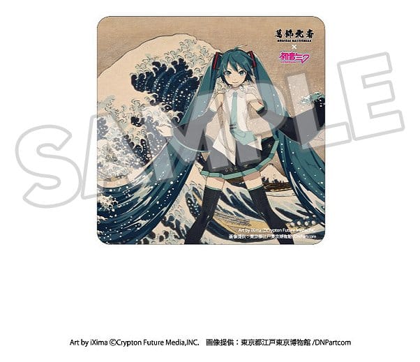 Katsushika Hokusai x Hatsune Miku aimant Car Thirty-six Views of Mount Fuji/The Great Wave off Kanagawa