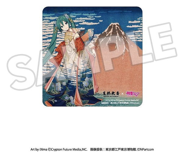 Katsushika Hokusai x Hatsune Miku aimant Car Thirty-six Views of Mount Fuji Fine Wind, Clear Morning