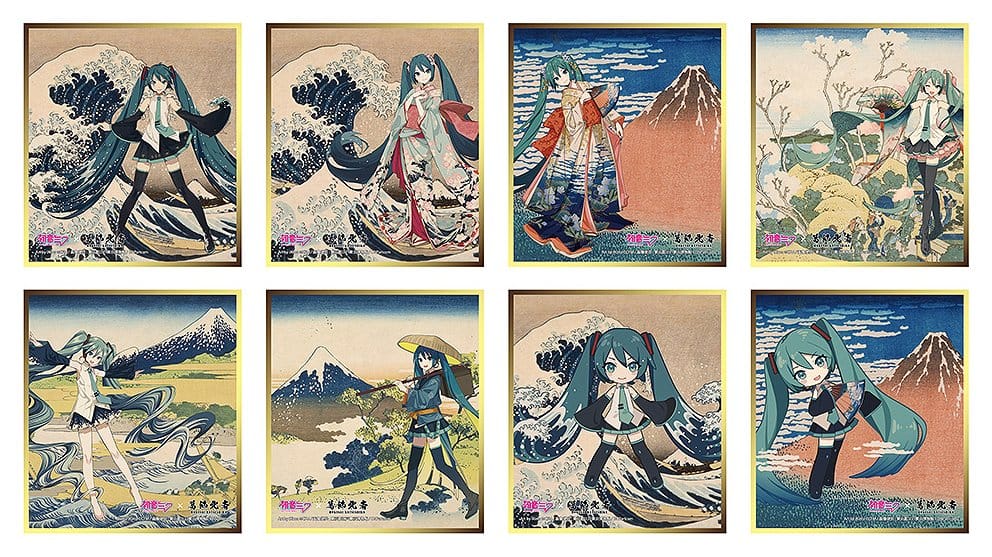 Hatsune Miku blind box assortiment x Katsushika Hokusai iXima Shikishi (8)