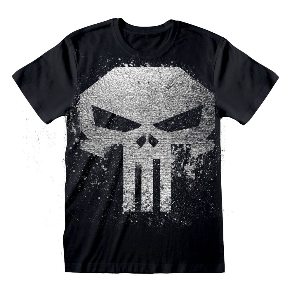 Punisher T-Shirt Skull With Metallic Ink (M)