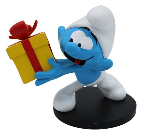 Les Schtroumpfs Statue Schtroumpf Farceur avec Cadeau 10 cm