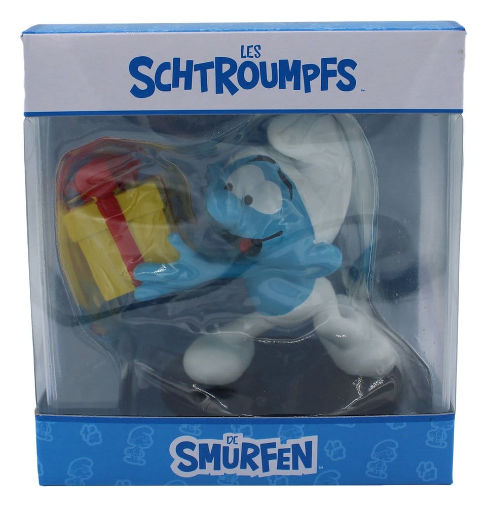 Les Schtroumpfs Statue Schtroumpf Farceur avec Cadeau 10 cm