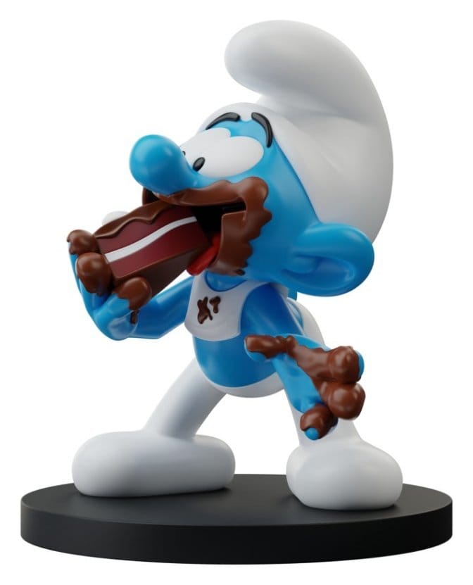 Les Schtroumpfs Statue Schtroumpf Gourmand 10 cm