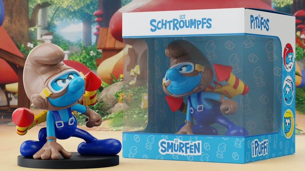 Les Schtroumpfs Statue Schtroumpf Jetpack 10 cm