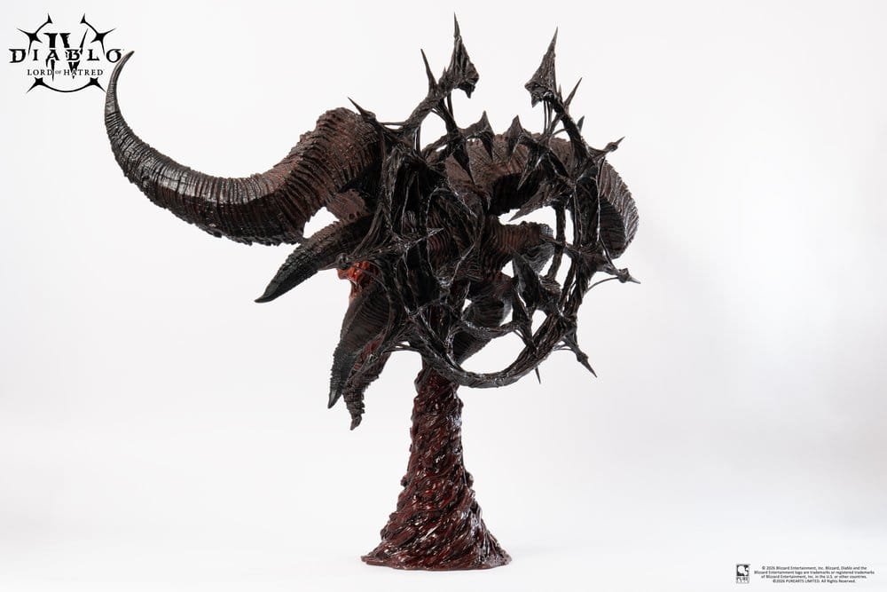Diablo IV réplique 1/1 Scale Art Mask Lord of Hatred Mephisto 94 cm
