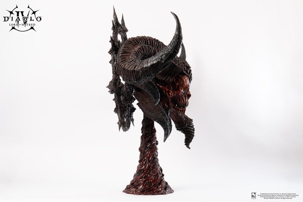 Diablo IV réplique 1/1 Scale Art Mask Lord of Hatred Mephisto 94 cm