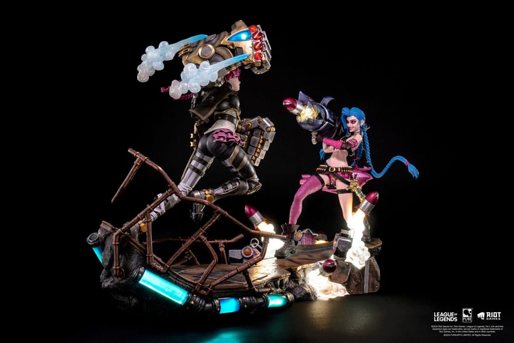 PureArts - 1:6 Scale Statues - League Of Legends - Jinx et Vi Statue 40cm