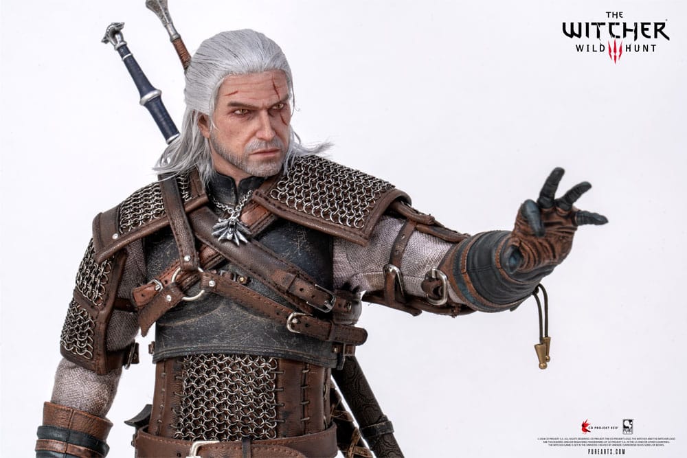 PureArts - 1:6 Articulated Figures - The Witcher 3 : Wild Hunt - Geralt de Riv Figurine 30cm