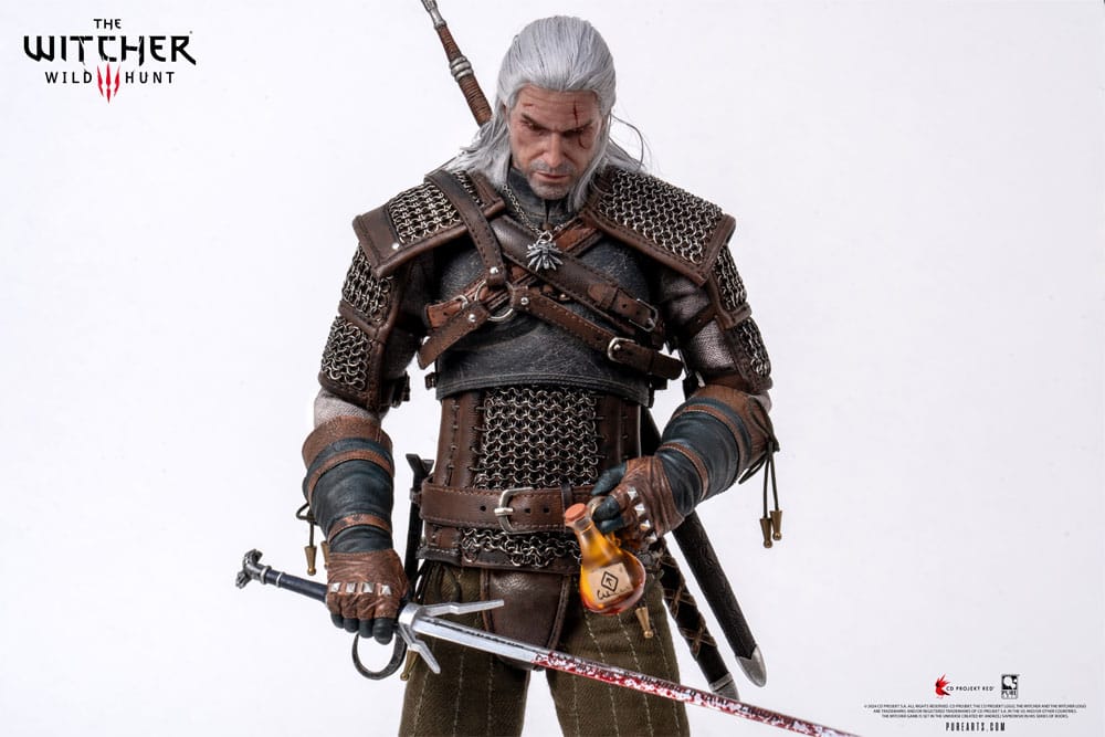 PureArts - 1:6 Articulated Figures - The Witcher 3 : Wild Hunt - Geralt de Riv Figurine 30cm