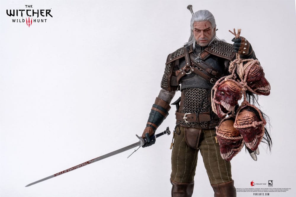 PureArts - 1:6 Articulated Figures - The Witcher 3 : Wild Hunt - Geralt de Riv Figurine 30cm