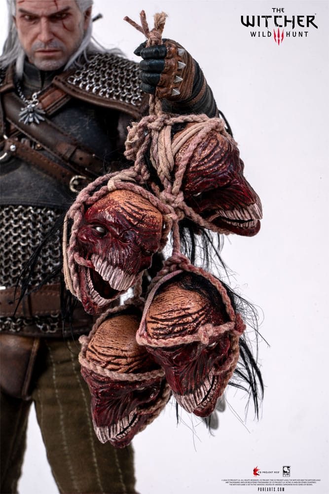PureArts - 1:6 Articulated Figures - The Witcher 3 : Wild Hunt - Geralt de Riv Figurine 30cm