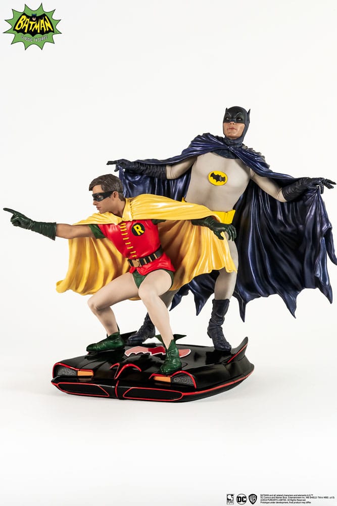 PureArts - 1:8 Scale Statues - Batman '66 - Batman et Robin Statue 23cm