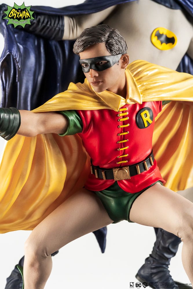 PureArts - 1:8 Scale Statues - Batman '66 - Batman et Robin Statue 23cm